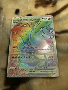 Pokémon Karte Charizard VSTAR (174/172) Secret Rainbow Hyper Rare Brilliant Stars - Bild 1 von 5