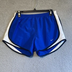 Nike Women's Size M Athletic Shorts Dri Fit Gym Blue Regular Polyester - Picture 1 of 12