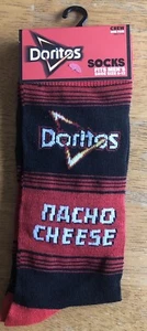 ODD SOX Nacho Cheese DORITOS Chips Brand Logo Novelty Crew Socks Men’s 6-12 - Picture 1 of 4