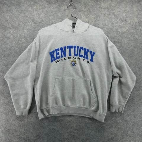 Kentucky Wildcats Sweater Mens XL Gray Hoodie Sweatshirt UK College Vintage OVB Cover