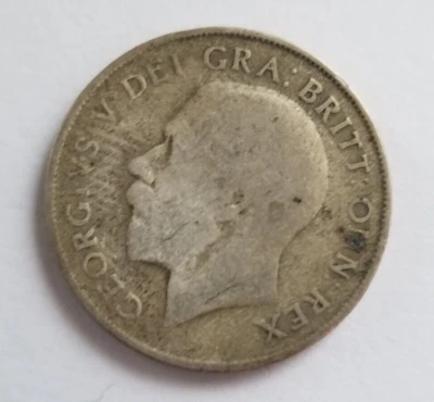 1922 Silver One Shilling - George V 2nd Type - Image 1 of 3