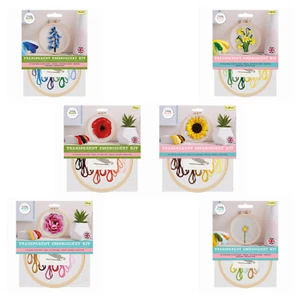 Simply Make - Embroidery Kits Flowers DIY Kids Sewing Gift Decoration Stocking - Picture 1 of 7