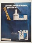 Paliament Recessed Filter & 100s Cigarettes Pocket Holder  1972 Vintage Print Ad