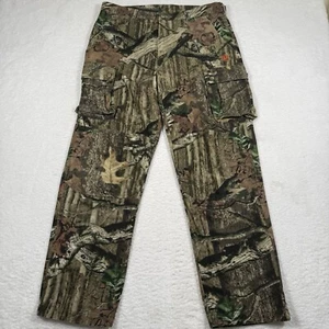 Mossy Oak Pants Mens Large Camo Cargo Hunting Outdoor Breakup Y2K Skate Grunge - Picture 1 of 11