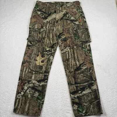 Mossy Oak Pants Mens Large Camo Cargo Hunting Outdoor Breakup Y2K Skate Grunge - Image 1 of 4