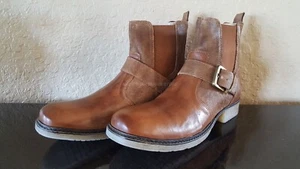 ROAN BY BED/STU Men's Leather Boots Chelsea Harness - Picture 1 of 12