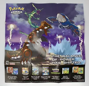 Pokemon Smaragd Big Box Poster Nintendo GBA Gameboy Advance Mint Original Selten - Bild 1 von 2