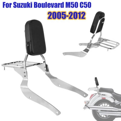 Portaequipajes con respaldo de barra Sissy para Suzuki Intruder Volusia 800/VL800 2001-2004 Foto 1 de 4