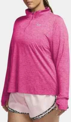 Nike Element Women's Fireberry 1/2-Zip Running Top (CZ2849-615) Sizes 1X/2X/3X - Image 1 of 4