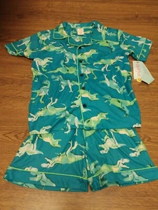 Cat & Jack Boys Green Dino Pajama Set - Picture 1 of 2