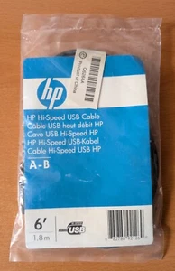 Genuine HP 6' Hi-Speed A to B USB 2.0 Printer Cable - NEW - Picture 1 of 2