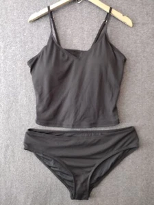 Upopby Women's V-Neck Ribbed 2 Piece Tankini Top Bikini Bottom XXL - Picture 1 of 11