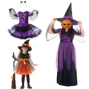 with Witch Hat Kids Witch Costume Kid's Halloween Costume  Dress Up