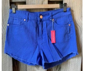 Refuge Womens Shorts 4 Blue Cutoff Jeans New Tags Vintage Cheeky Pockets Casual - Picture 1 of 5