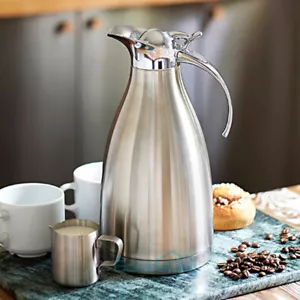 Stainless Steel Vacuum Insulated Thermal Coffee Carafe Water PitcherLeak-proof - Picture 1 of 14