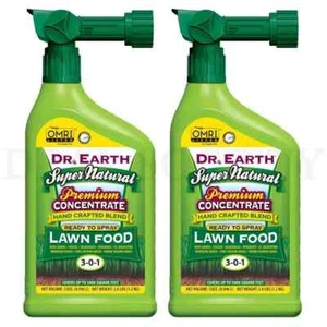 2 PACK Dr. Earth Super Natural Lawn Fertilizer Ready To Spray 3-0-1, 32 Fl Oz ea - Picture 1 of 8