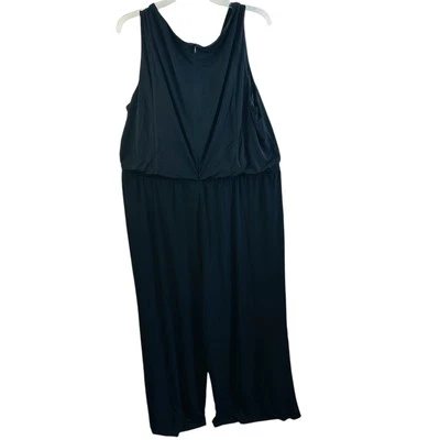 Mono Vince Camuto negro pierna ancha sin mangas talla 3X Foto 1 de 4