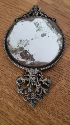 Ancien Petit Miroir De Poche 1900 - Photo 1/4