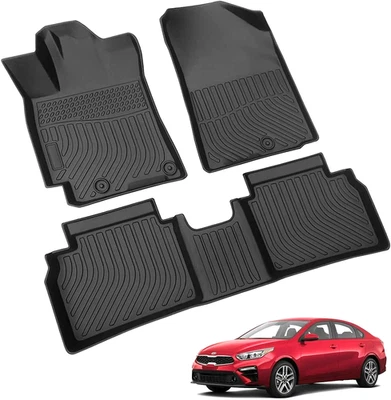 Car Floor Mats Liners Carpets for 2019-2023 Kia Forte All Weather TPE Waterproof - Image 1 of 4