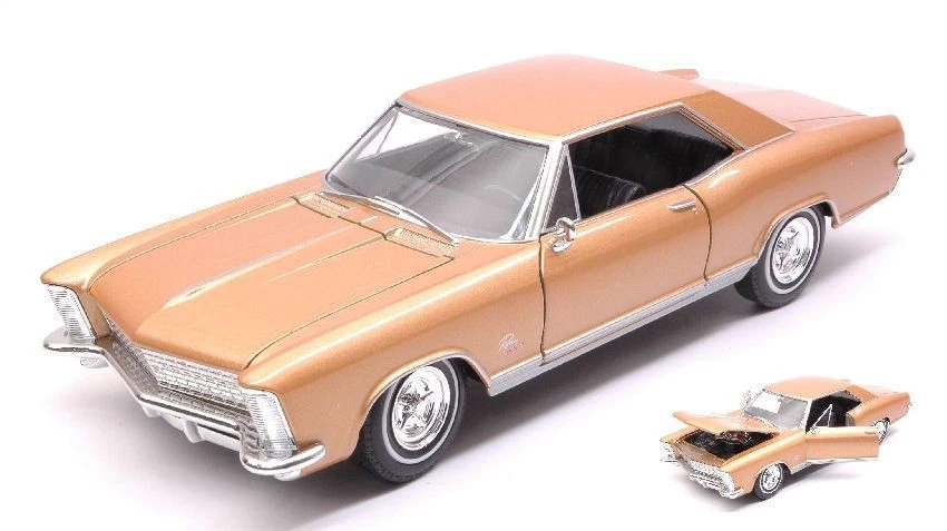 Welly WE24072G BUICK RIVIERA GRAN SPORT 1965 GOLD 1:24-27 Modellino - Immagine 1 di 1