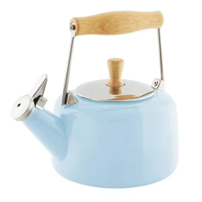 Chantal 1.4Qt. Enamel-on-Steel Sven Tea Kettle | Glacier Blue - Image 1 of 4