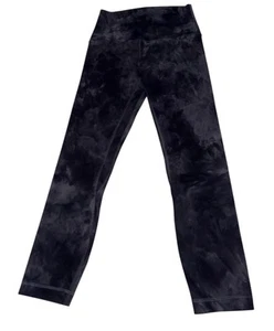 Lululemon Align Leggings a Vita Alta Donna 4 Diamond Dye Grigio 23" Cucitura Interna Crop - Foto 1 di 7