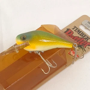 Vintage 1984 Heddon Timber Rattler Crankbait Sunfish - Wood X100-SUN-B5 MINT Lure - Bild 1 von 9