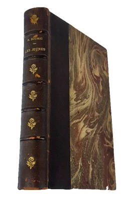 Les Jeunes by René Doumic (1896) Fine French Binding - Belle Époque - Image 1 of 4