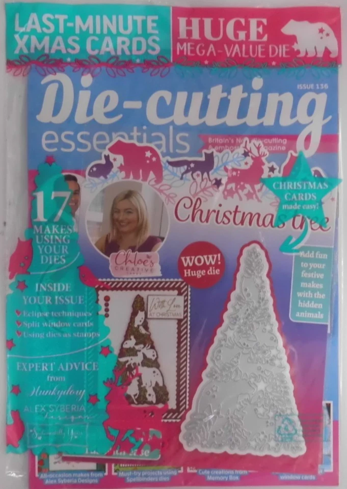 Die-Cutting Essentials magazine #136 2025 Last Minute Christmas Cards +Value die - Image 1 of 1