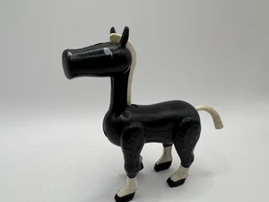 Vintage Little People Black And White Horse Hong Kong - Picture 1 of 3