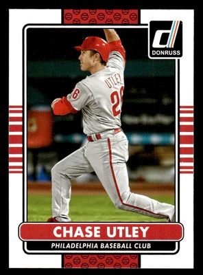Donruss #137 Chase Utley Philadelphia Phillies 2015 Foto 1 de 2