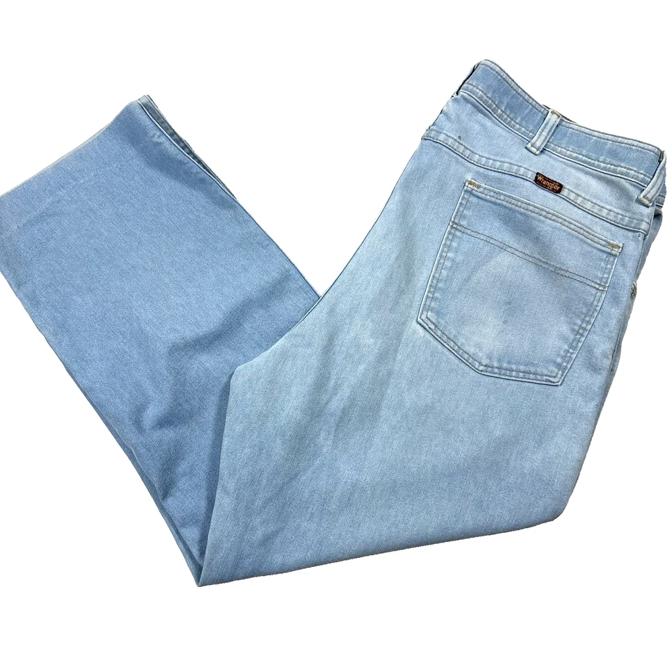 Wrangler Mens Jeans 38x30 Light Blue Vintage Y2K Baggy 90s Grunge Denim - Image 1 of 4