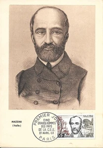 FRANCE 1963 FDC  CARTE  MAZZINI  YT 1384..... - Picture 1 of 1