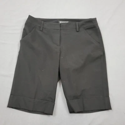 Pantalones cortos International Concepts para mujer 8P tiro medio chinos 11" entrepierna tweed negros Foto 1 de 4