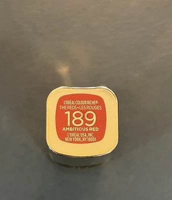 NUEVO Lápiz Labial Loreal Paris Color Color Rico # 189 Rojo Ambicioso Envío Gratis Foto 1 de 3