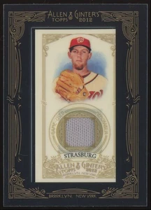 Stephen Strasburg #AGR-SS 2012 Topps Allen & Ginter Relics Nationals Patch - Picture 1 of 3