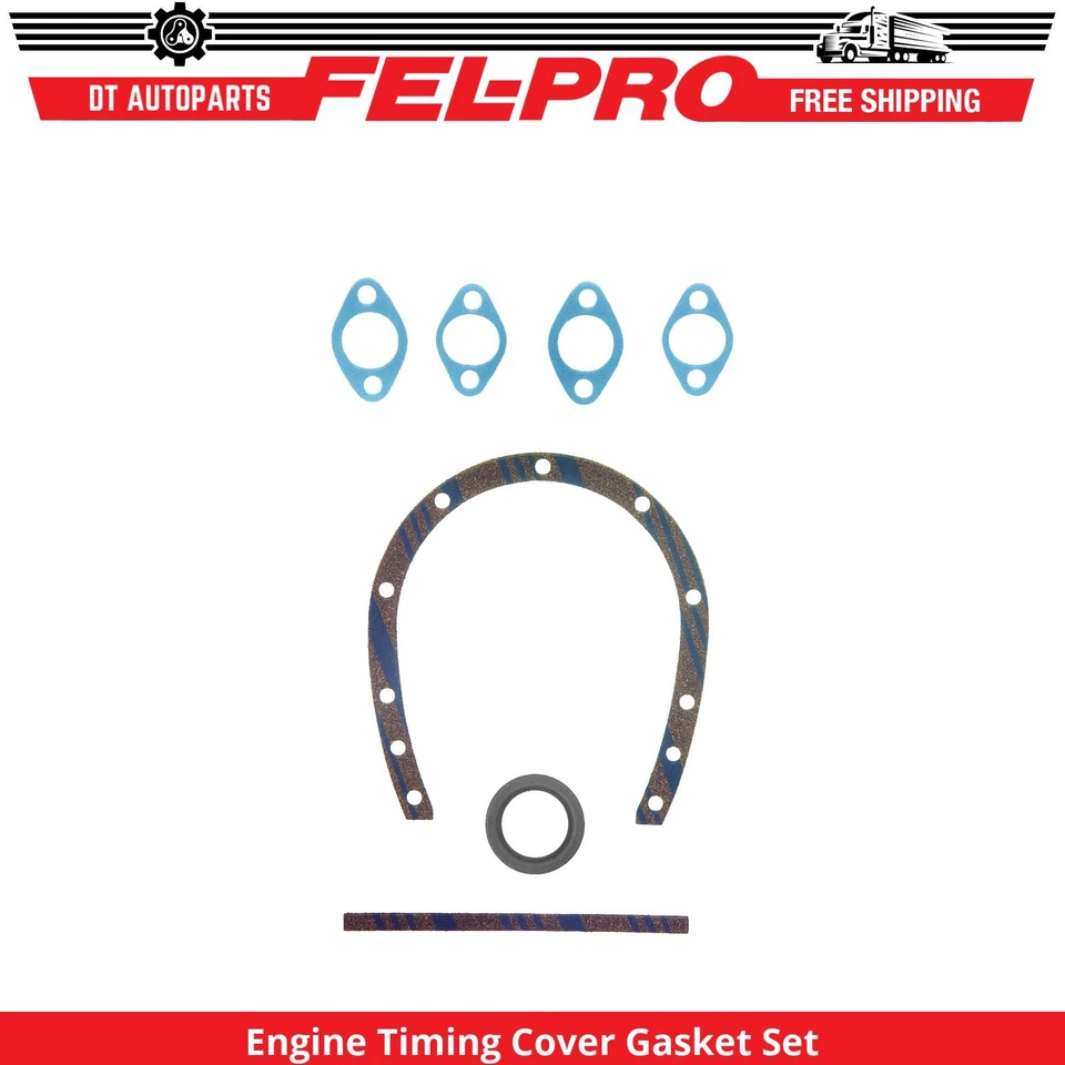 For 1956-1962 Cadillac Series 62 Engine Timing Cover Gasket Set Fel-Pro 1957 - Image 1 of 1