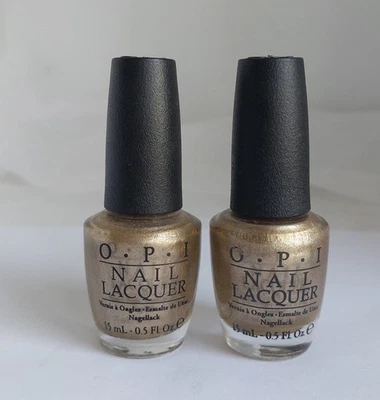 OPI Nail Lacquer - 2 Vernis Dorés "Glitzerland" - Photo 1/2