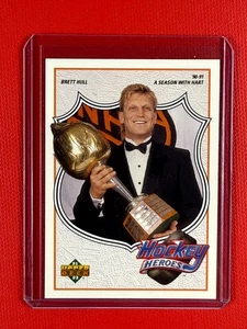 1991-92 Upper Deck Hockey Heroes Brett Hull #7 - A Season With Hart - Picture 1 of 2
