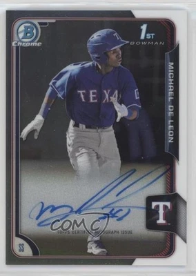2015 Bowman Chrome Prospects Auto Michael De Leon #BCAP-MDL Auto - Image 1 of 2