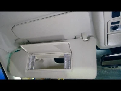 10-12 Land Rover Range Rover Left Driver Sun Visor Illuminated Cloth Tan - Image 1 of 4