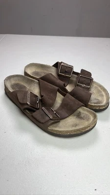 Birkenstock Arizona Mocha Brown Oiled Leather Sandals EU37-45 Unisex - Image 1 of 4