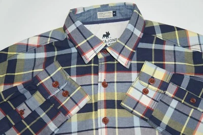Hombres JACK & JONES Meyer Camisa Casual Cuadros Manga Larga Talla S Pequeña - Imagen 1 de 4