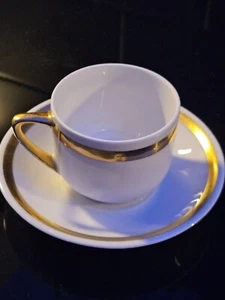 Antiquität! Wertvolles Porzellan: Schönwald Mokka Tasse mit Goldrand Sammeltasse - Bild 1 von 4