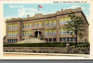BECKLEY, W. VA. POSTCARD Beckley Jr. High School Built 1918 - Picture 1 of 2