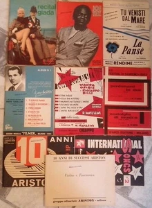 Stock 9 rari libretti con spartiti musicali - Imagen 1 de 1