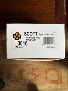 Neu Knie Wegfahrsperre SCOTT 16" Uni-Schaum blau Schaum neu im Karton kostet $45 - Bild 1 von 5