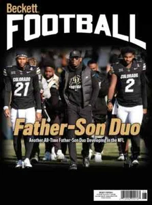 New JUNE 2025 Beckett FOOTBALL CARD Price Guide with DEION & SHEDEUR SANDERS - Picture 1 of 23