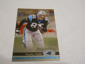 WESLEY WALLS 111/161 CARRERA ESTADÍSTICA LÍNEA CAROLINA PANTHERS 2002 DONRUSS - Imagen 1 de 2