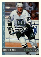 1992-93 O-Pee-Chee Whalers Hockey Card #388 James Black